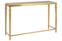 Orsina Elegant Rectangular Console Table, Marble Top Console Table For Livingroom, Gold Design Hallway Table - thumbnail 2
