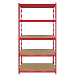 Monstershop 3 x Z-Rax Metal Racking Unit Red 90cm & Free Mallet - thumbnail 3