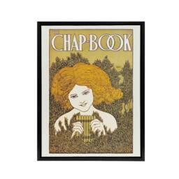 "Artery8 W H Bradley The Chapbook Pipes June Vintage Cover Framed Canvas Art in Green - Size: W12"" x H16""" - thumbnail 1