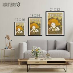 "Artery8 W H Bradley The Chapbook Pipes June Vintage Cover Framed Canvas Art in Green - Size: W12"" x H16""" - thumbnail 4
