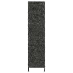 Berkfield Home 4-Panel Room Divider Black 154x160 cm Water Hyacinth - thumbnail 4
