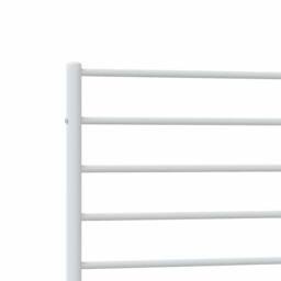 Berkfield Home Metal Bed Frame with Headboard & Footboard White 100x190 cm - thumbnail 9