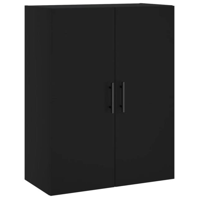 Berkfield Home Wall Mounted Cabinet Black 69.5x34x90 cm - image 1