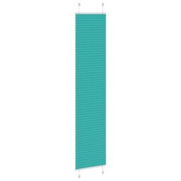 Berkfield Home Pleated Blind Petrol Green 40x200 cm Fabric Width 39.4 cm Polyester - thumbnail 4