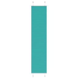 Berkfield Home Pleated Blind Petrol Green 40x200 cm Fabric Width 39.4 cm Polyester - thumbnail 1