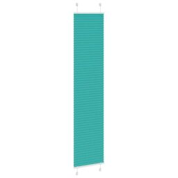 Berkfield Home Pleated Blind Petrol Green 40x200 cm Fabric Width 39.4 cm Polyester - thumbnail 3