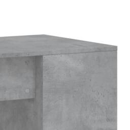 Berkfield Home Decorative Desk Concrete Grey 102x50x75 cm Engineered Wood - Size: 102 x 50 x 75 cm - thumbnail 7