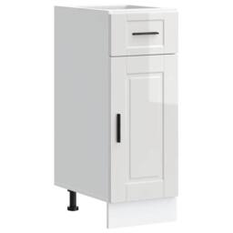 Berkfield Home Kitchen Base Cabinet¬†Porto High Gloss White Engineered Wood - thumbnail 2