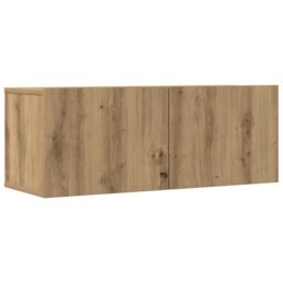 Berkfield Home 7 Piece TV Cabinet Set Wall-mounted Artisan Oak Engineered Wood - thumbnail 4