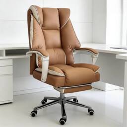 Ventryn Executive Office Chair Swivel Recliner Gaming Computer in Brown - thumbnail 6