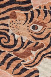 Furn Tibetan Tiger Woven Tribal-Inspired UV & Weatherproof Outdoor/Indoor Rug in Coral - Size: 120 cm x 170 cm - thumbnail 2