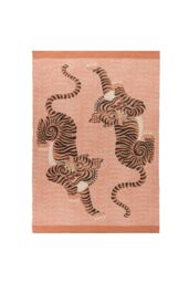 Furn Tibetan Tiger Woven Tribal-Inspired UV & Weatherproof Outdoor/Indoor Rug in Coral - Size: 120 cm x 170 cm - thumbnail 3