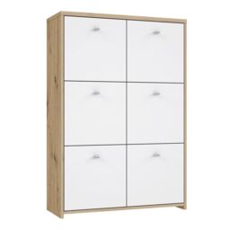 Furniture To Go Best Chest Storage Cabinet with 6 Doors in Brown - thumbnail 1