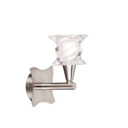 Netlighting Salomon Wall Lamp Switched 1 Light G9 Satin Nickel in Grey - thumbnail 1