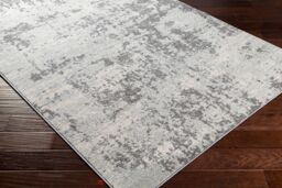 Livabliss Sunderland-Abstract Blue Grey Modern Marble Living Dining Bedroom Rug in White - Size: 160 cm x 220 cm - thumbnail 5