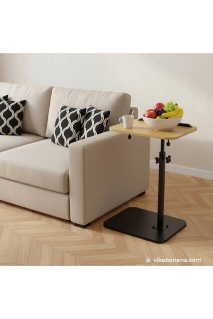 H&O Direct Adjustable Height Side Table with Tilting Top in Natural - image 1