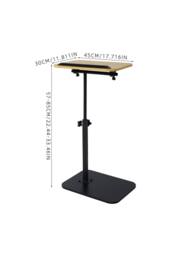 H&O Direct Adjustable Height Side Table with Tilting Top in Natural - thumbnail 9