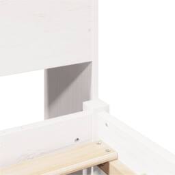 Berkfield Home Bookcase Bed without Mattress White 160x200 cm Solid Wood Pine - thumbnail 9