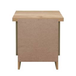 Birlea Bedside Cabinet Olive Green Oak Highgate 2 Drawer Bedside - thumbnail 4