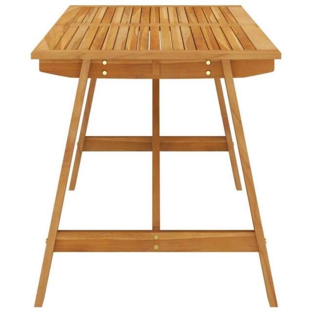 Berkfield Home Durable Garden Dining Table 140x70x73.5 cm Solid Acacia Wood in Brown - image 1