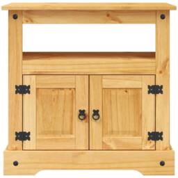 Berkfield Home TV Cabinet Mexican Pine Corona Range 80x43x78 cm in Brown - Size: 80 x 43 x 78 cm - thumbnail 3