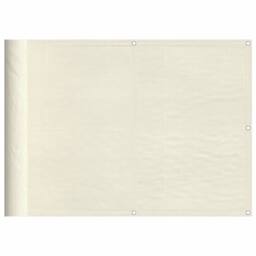 Berkfield Home Balcony Screen Cream 75x800 cm 100% Polyester Oxford - thumbnail 2