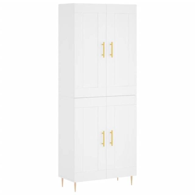 Berkfield Home Highboard White 69.5x34x180 cm Engineered Wood - image 1