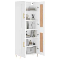 Berkfield Home Highboard White 69.5x34x180 cm Engineered Wood - thumbnail 3