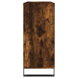 Berkfield Home Record Cabinet Smoked Oak 84.5x38x89 cm Engineered Wood in Brown - thumbnail 5
