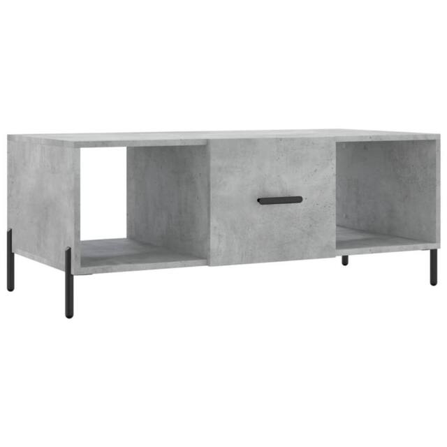 Berkfield Home Coffee Table Concrete Grey 102x50x40 cm Engineered Wood - Size: 102 x 50 x 40 cm - image 1