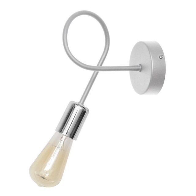 Netlighting Oxford Wall Lamp White Chrome 25cm - image 1
