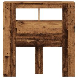 Berkfield Home LED Headboard Old Wood 100x18.5x103.5 cm Engineered Wood in Brown - thumbnail 6