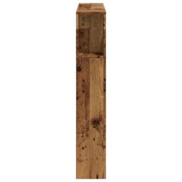 Berkfield Home LED Headboard Old Wood 100x18.5x103.5 cm Engineered Wood in Brown - thumbnail 7