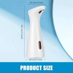 EONLION Automatic Soap Dispenser 200ml Liquid Soap Dispenser Waterproof in White - thumbnail 2