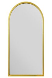"MirrorOutlet Gold Metal Framed Arched Garden Wall Mirror 47"" X 23.5"" (120 X 60CM) - Size: 1 Pack" - thumbnail 3