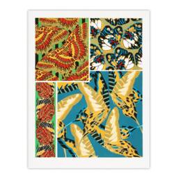 "Artery8 Vintage Butterflies Bright Pattern Vintage Wall Art Print Seguy - Size: W12"" x H16""" - thumbnail 1