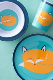 Orsina Vibrant Kids Felix Fox Dinner Set, Durable Children Dining Set, Compact Felix Fox Children Eating Set - thumbnail 3