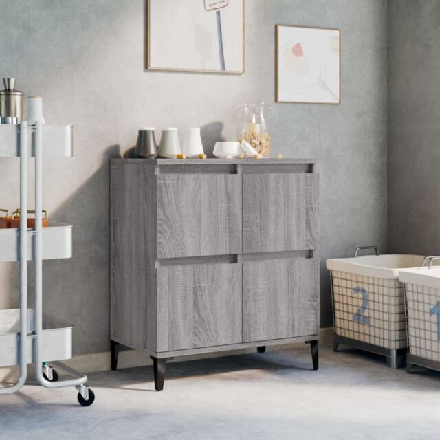 Berkfield Home Sideboard Grey Sonoma 60x35x70 cm Engineered Wood - Size: 60 x 35 x 70 cm - image 1