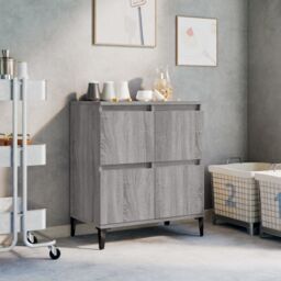Berkfield Home Sideboard Grey Sonoma 60x35x70 cm Engineered Wood - Size: 60 x 35 x 70 cm - thumbnail 1
