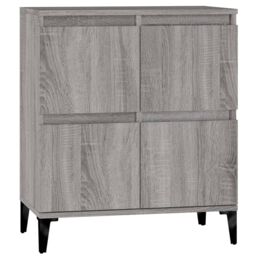 Berkfield Home Sideboard Grey Sonoma 60x35x70 cm Engineered Wood - Size: 60 x 35 x 70 cm - thumbnail 2