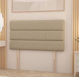 Somnior Chambery 2 Draw Divan Bed Frame with Headboard Linen Fabric in Beige - Size: Single - thumbnail 3