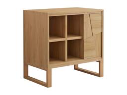 Vente-unique Freestanding Teak Vanity Unit - W80 Cm - MATARAM in Light Oak - thumbnail 5