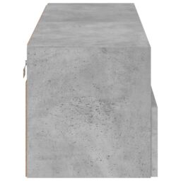 Berkfield Home TV Wall Cabinet Concrete Grey 100x30x30 cm Engineered Wood - Size: 100 x 30 x 30 cm - thumbnail 8