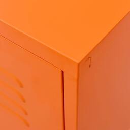 Berkfield Home TV Cabinet Orange 105x35x50 cm Steel - Size: 105 x 35 x 50 cm - thumbnail 8