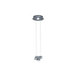 Netlighting Nido Pendant 25cm Round 1 + 1 Lights 6W + 5W LED 3000K 800lm Chrome in Grey - thumbnail 1