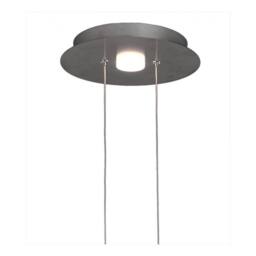 Netlighting Nido Pendant 25cm Round 1 + 1 Lights 6W + 5W LED 3000K 800lm Chrome in Grey - thumbnail 3