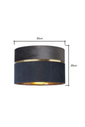 BHS Lighting Violet 30cm Easy Fit Light Shade in Grey - thumbnail 5