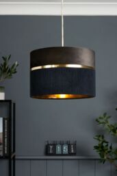 BHS Lighting Violet 30cm Easy Fit Light Shade in Grey - thumbnail 4