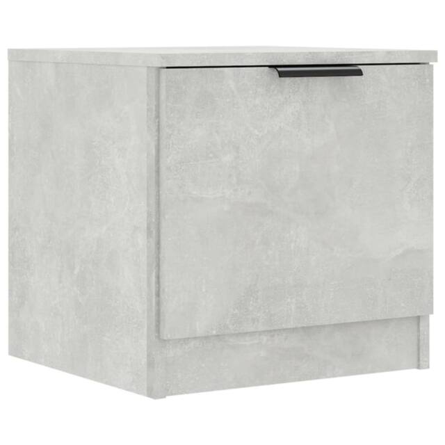 Berkfield Home Bedside Cabinet Concrete Grey 40x39x40 cm - Size: 40 x 39 x 40 cm - image 1