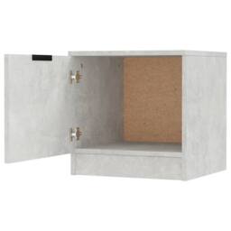 Berkfield Home Bedside Cabinet Concrete Grey 40x39x40 cm - Size: 40 x 39 x 40 cm - thumbnail 7